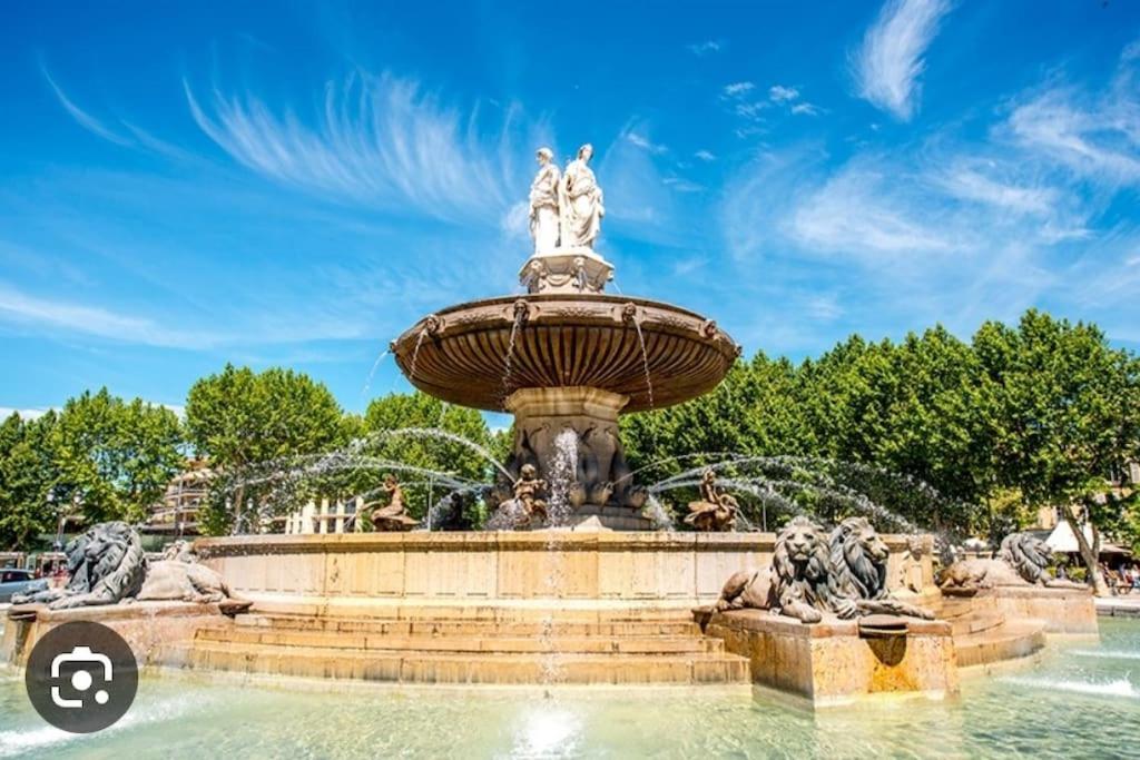Ferienwohnung Joli T2 Lumineux Avec Balcon Et Wifi - Proche Cv Aix-en-Provence Exterior foto