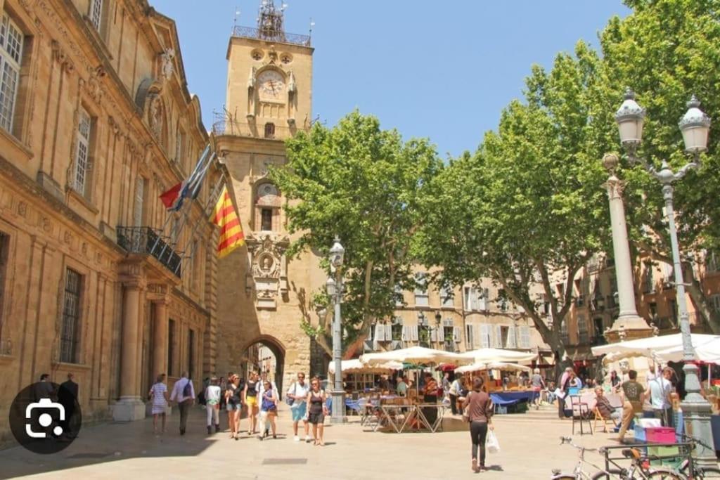 Ferienwohnung Joli T2 Lumineux Avec Balcon Et Wifi - Proche Cv Aix-en-Provence Exterior foto